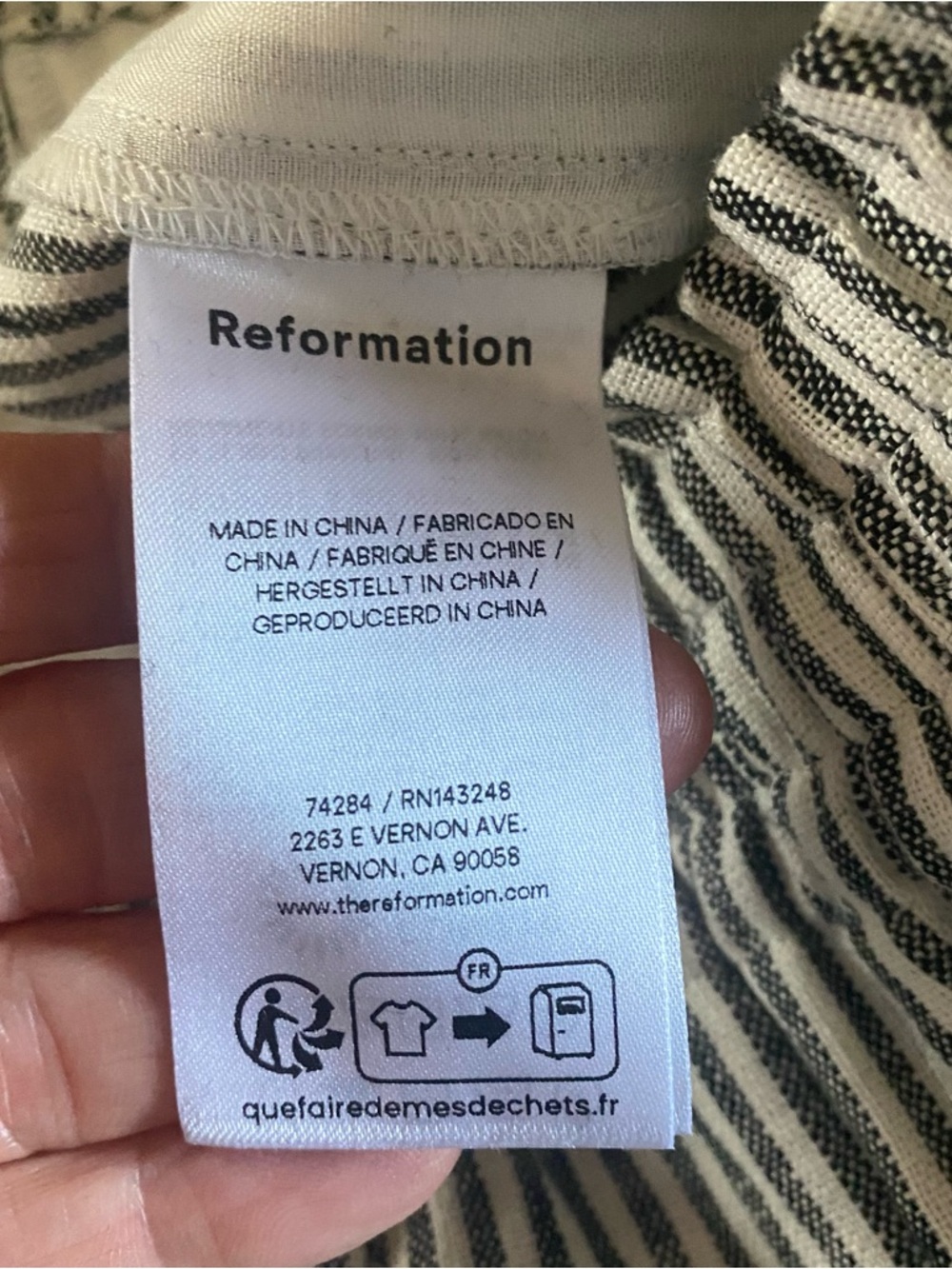 NWT Reformation Women’s Mila Smocked Waist Linen Shorts Vineyard Beachy Size XL - Picture 7 of 12